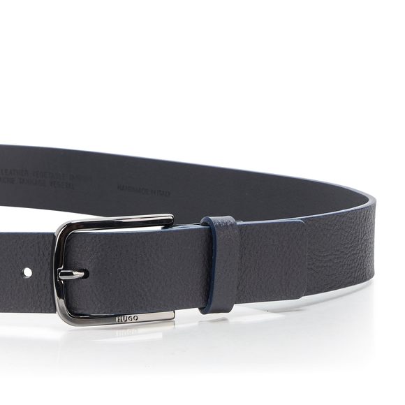 , Gurth Pebbled Leather Belt, Clean Navy, 36🤟 - Picture 3 of 4